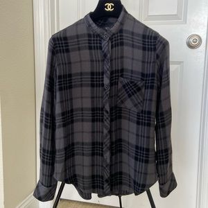 Rails hunter plaid shirt crew neck XS